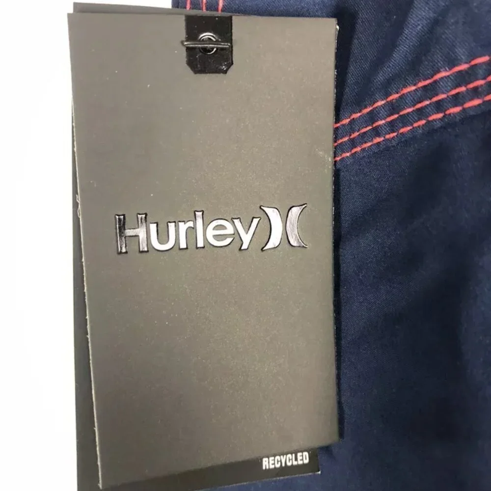 Hurley Men’s Blue One And Only 22” Boardshorts Swimwear, Size 33